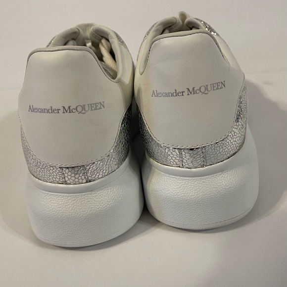 Alexander McQueen  Womens  Iridescents Glitter Oversized Sneakers Sz. 37.5 D - Picture 10 of 15
